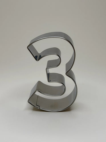 Number 3 Traditional Cookie Cutter - image 1