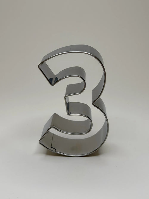 Number 3 Traditional Cookie Cutter - image 1