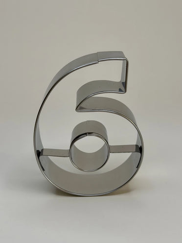 Number 6 Traditional Cookie Cutter - image 1