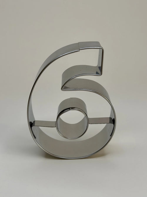 Number 6 Traditional Cookie Cutter - image 1